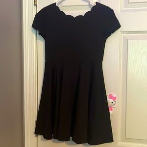 Girls black Zunie dress